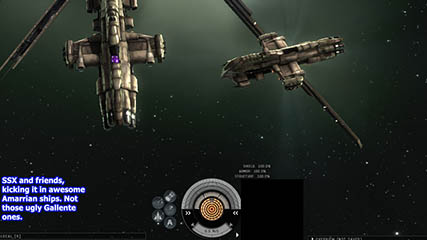SSX and Friends in Amarrian Ships