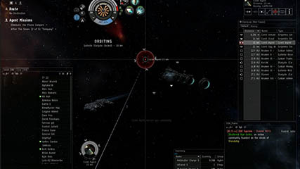 Khizune shows off the EvE interface