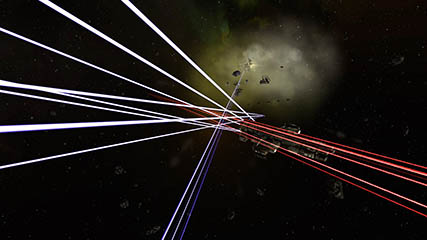 Lasers ain't nothing but a pretty light show unless you can hit the target!