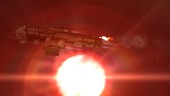 Sometimes when critically damaged, the sun is the easiest warp out to find