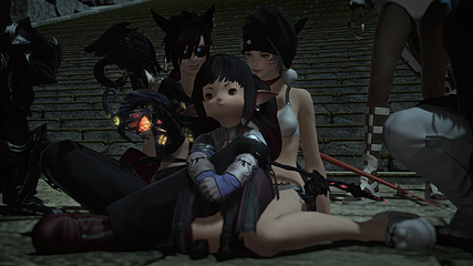 M.Steiner hanging out with Yoshi-P at The Crystarium