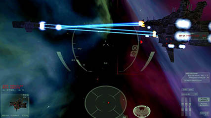 A Cruiser Opening Fire