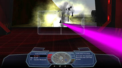 A Laser Weapon Destroys an Enemy MAV