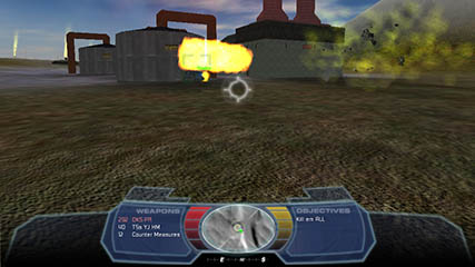 Debris Flies Through the Air