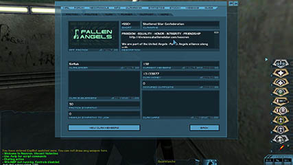 Once upon a time. SSC clan screen from NC1