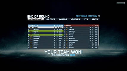 BF3 Beta Scoreboard #1 [30/09/11]