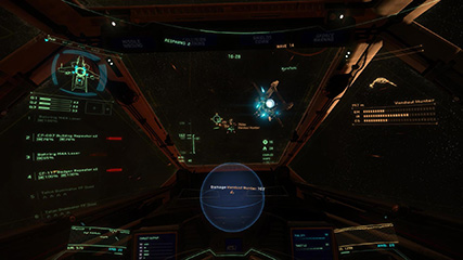 BD & MS engaging a Vanduul Hunter in Star Citizen's Arena Commander