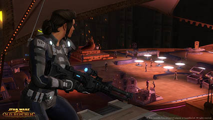 Imperial Agent Readies her Sniper Rifle