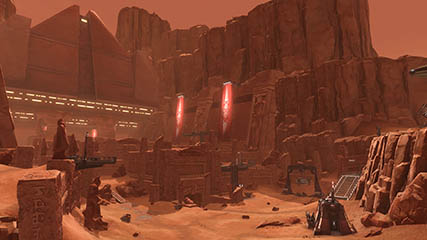 Stopping by Korriban for a meeting with Darth Zhorrid