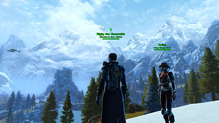 Overlooking the valley