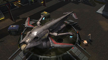 A Ship on the Landing Pad